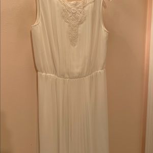 White dress with lace perfect condition
